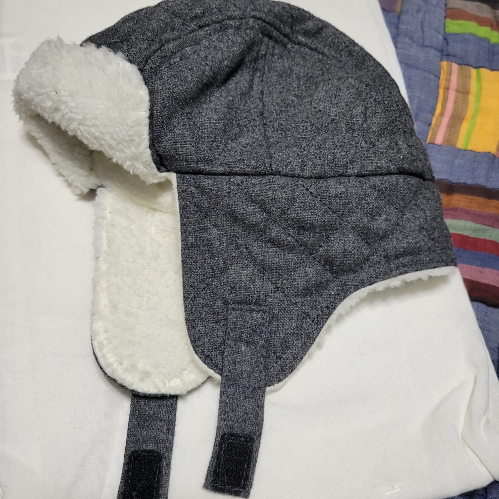 Old Navy Sherpa Lined Hat Pilot hat style, baby toddler 12m - 18m NEW